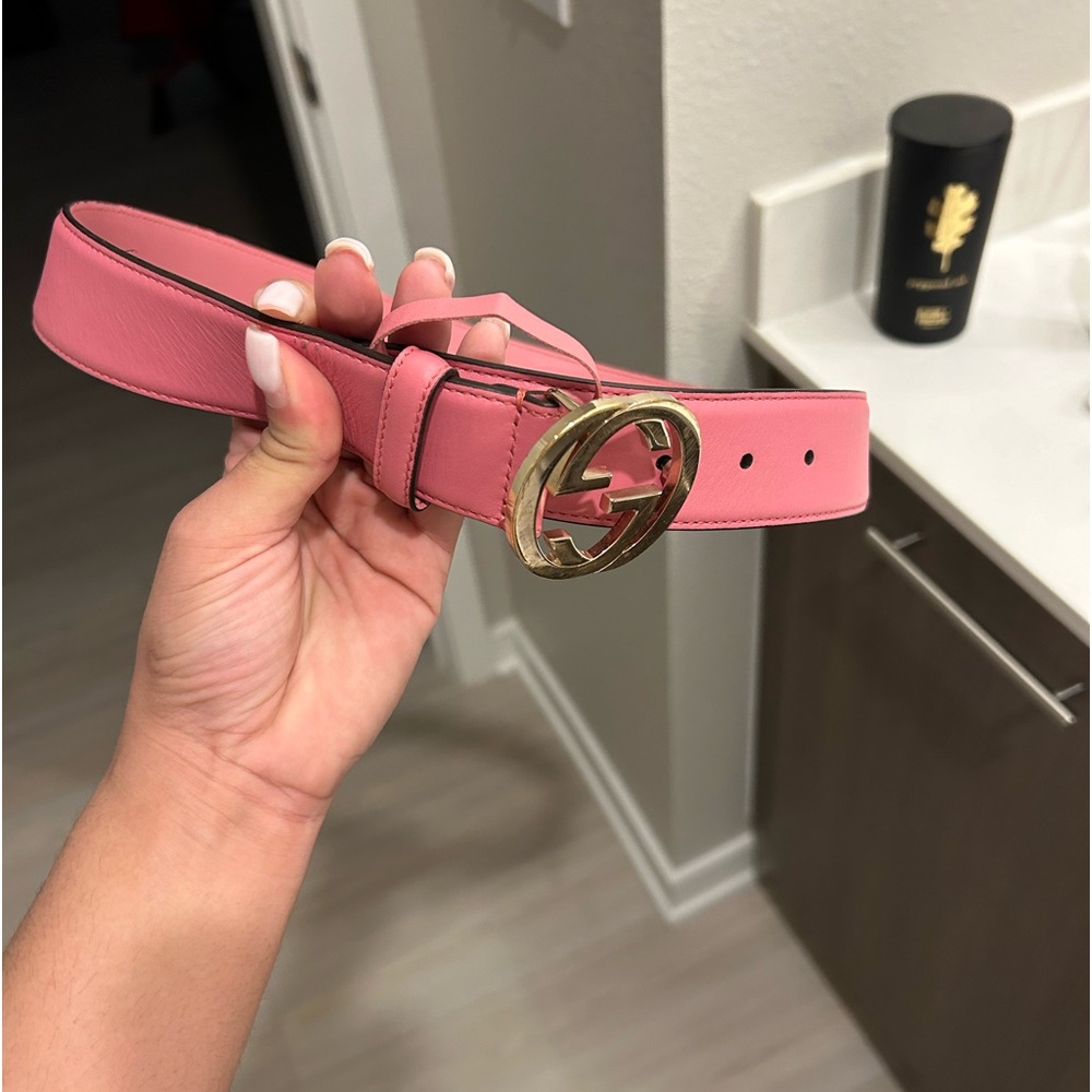 Gucci pink belt for sale